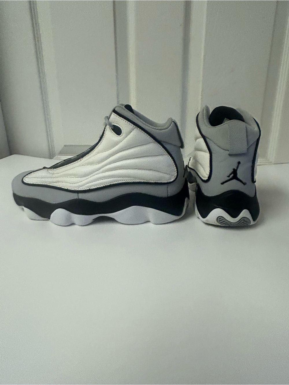 Jordan Black and White Youth Sneakers